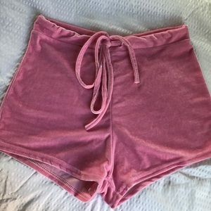 Pink Velvet Shorts!